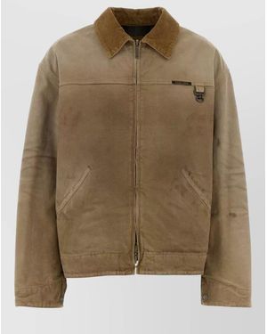 Golden Goose Cotton Reversible Single Breasted Jacket - Green