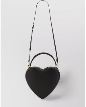 Moschino Heart Shape Bag With Adjustable Strap - White