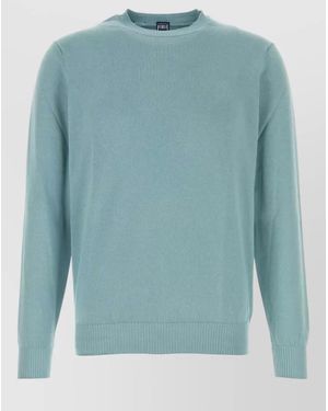 Fedeli Cotton Jumper - Blue