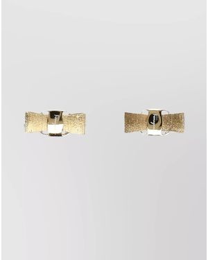 Ferragamo Brass Earrings - Brown