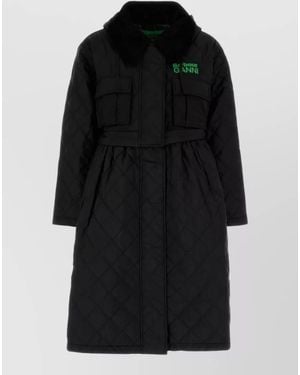Barbour Quilted Hooded Puffer Jacket - Black