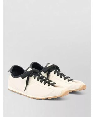 Jacquemus Leather Lace Up Sneakers Lambskin Trim - Multicolor