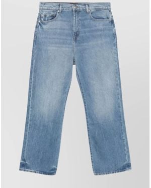 7 For All Mankind Wide Leg Mason Jeans - Blue