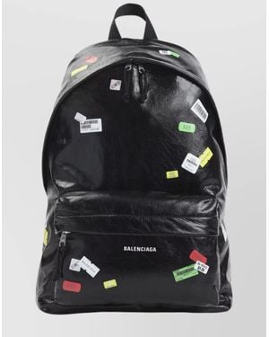 Balenciaga Adventure Ready Backpack And Accessories - Black