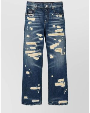 Marc Jacobs Cotton Straight-Leg Jeans - Blue