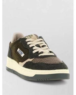 Autry Medalist Low Lace Up Sneakers Rubber - Metallic