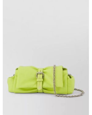 Vivienne Westwood Hazel Treasure Leather Clutch Chain Strap - Yellow