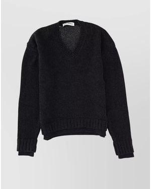 sunflower Moon Merino V Neck in Black for Men | Lyst
