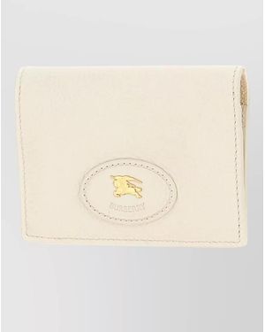 Burberry Leather Wallet - Natural