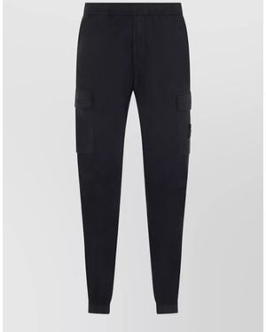 Stone Island Cotton Cargo Track Trousers - Blue