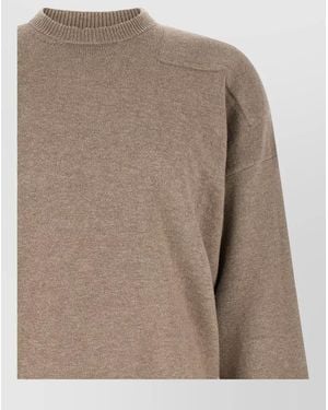 Jil Sander Fine-Knit Turtleneck Sweater - Brown