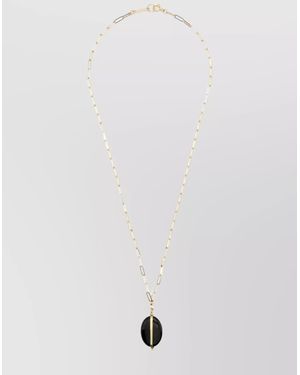 Isabel Marant Chain Necklace With Pendant - White