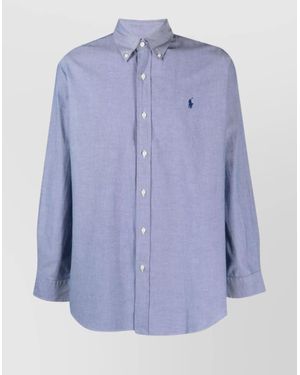 Polo Ralph Lauren Tailored Stretch Oxford Shirt - Blue
