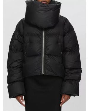 Rick Owens Down Funnel-Neck Puffer Jacket - Black