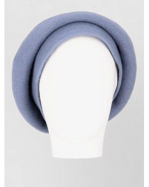 LA ROSE Roll Brim Beret Hat Multiple Styles - Blue