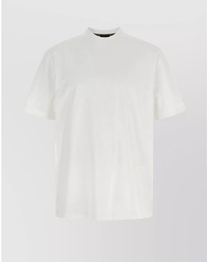 Brioni Short Sleeve Crew Neck Basic T-Shirt - White