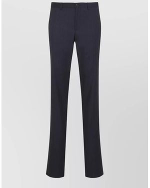 Giorgio Armani Virgin Wool Tailored Jacket And Trousers - Blue