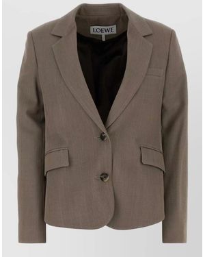 Loewe Wool Blazer - Brown