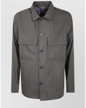 Paul Smith Casual Shirt Style Jacket - Gray