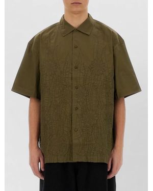 YMC Ciders Regular Fit Shirt Short Sleeves - Green