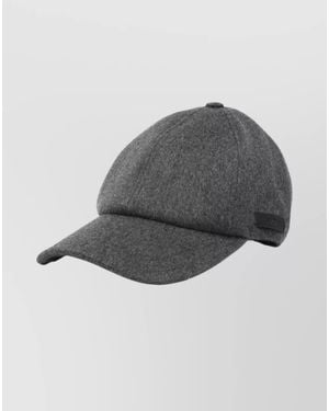 Lardini Virgin Wool Baseball Cap - Gray