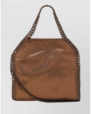 Stella McCartney Mini Tote Bag Featuring Chain Handle - Brown