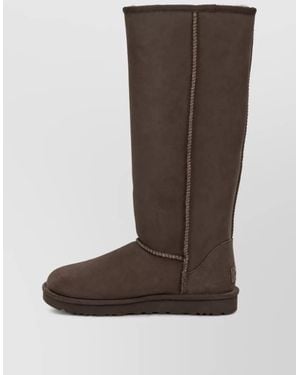 UGG Shearling Knee-High Boots - Brown