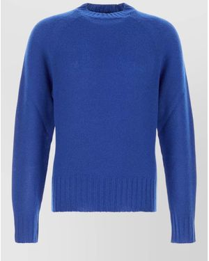 Tom Ford Cashmere Jumper Crew Neck Long Sleeves - Blue