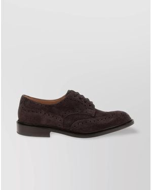 Tricker's Lace-Up Shoes Featuring Brogue Detailing - Brown