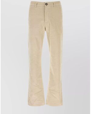 GIMAGUAS Velvet Rene Pants Pockets Belt Loops - Natural