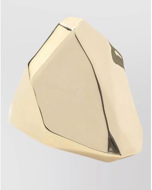 Lanvin Geometric Brass Ring - Natural