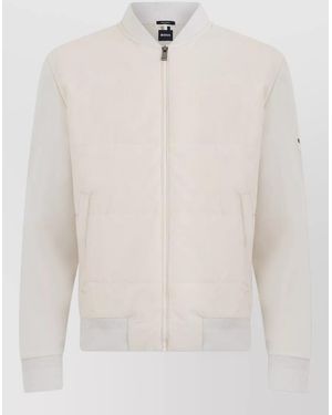 BOSS Puffer H Skiles 100 Cotton Blend Coat - White