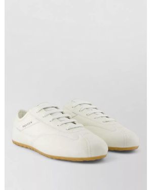 McQueen Ec1 Trainers Leather Low Top Design - White