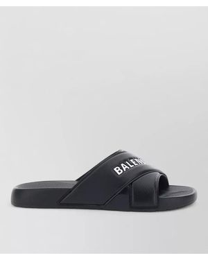 Balenciaga Lace Flat Sole Open Toe Sandals - Multicolour