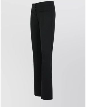 Courreges Straight Trousers - Black