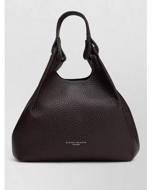 Gianni Chiarini Hobo Shoulder Bag Adjustable Strap Top Handle - Black