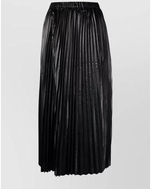 Junya Watanabe Cotton Pleated Cropped Skirt - Black