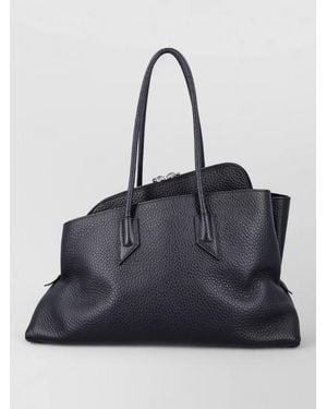 The Attico La Passeggiata Medium Shoulder Leather Bag - Blue