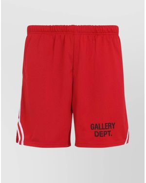 GALLERY DEPT. Venice Court Athletic Shorts With Side Stripes - Red