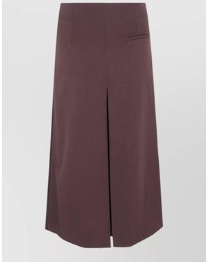 DR. HOPE Asymmetric Midi Skirt - Purple