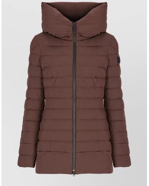 Peuterey Quilted Hooded Puffer Jacket - Brown