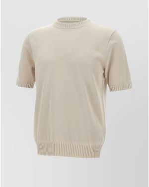 Eleventy Crew Neck Cotton T-Shirt - White