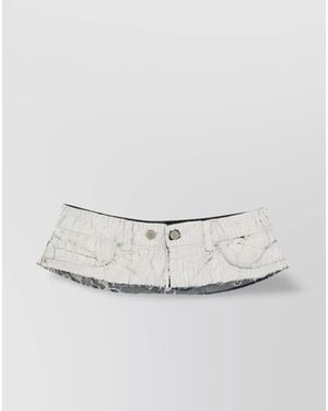 MM6 by Maison Margiela Denim Belt - White