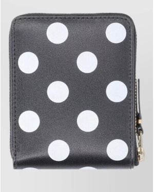 Comme des Garçons Keyring Wallet Polka Dot Pattern Spain - Metallic