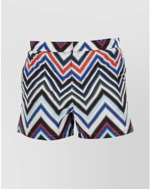 Missoni Beachwear Suit With Back And Side Pockets - Blue