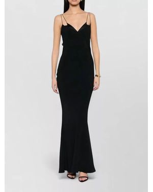Tom Ford Satin Bias Cocktail Slip Dress - Black