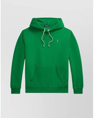 Polo Ralph Lauren Cotton-Blend Fleece Hoodie Drawstring Hood - Green