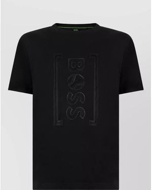 BOSS Cotton Short-Sleeve T-Shirt - Black