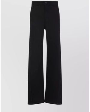 Lemaire Twisted Wide-Leg Trousers - Black