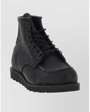 Red Wing Leather Classic Moc Ankle Boots - Black